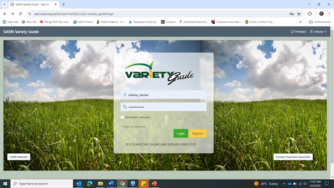 Sahri Api A step-by-step guide to utilising the SASRI Variety Guide | SASRI